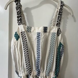 Splendid Jubi Maxi Embroidered Summer Dress Sz Small